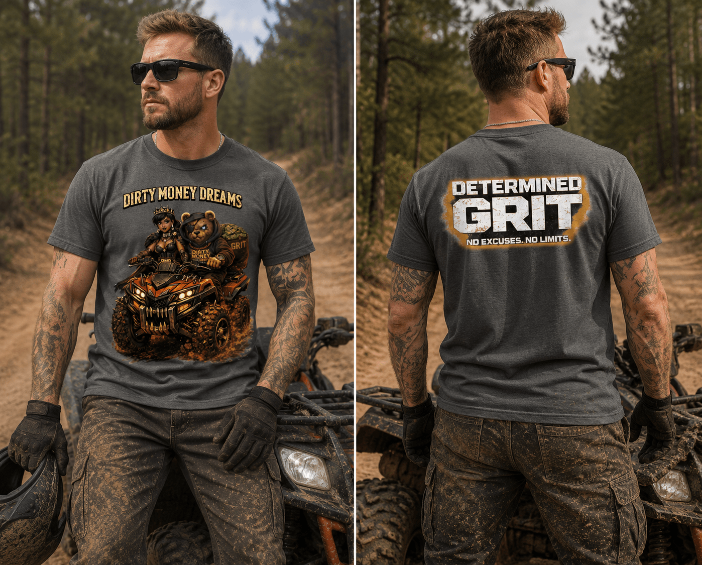Stay Disciplined Off - Road Graphic T-Shirt – Streetwear | Dirty Money Dreams Trail - ride - DIRTY MONEY DREAMS